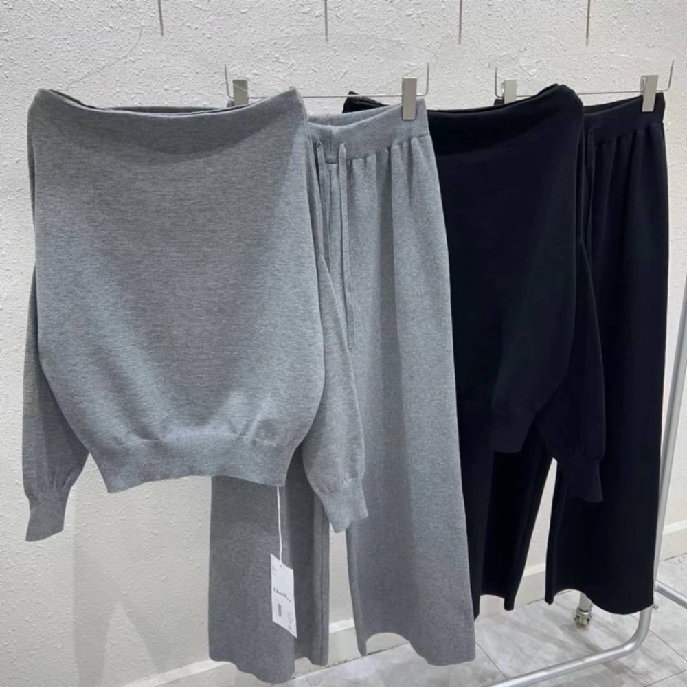 露肩ㄧ字領套裝-細節圖6