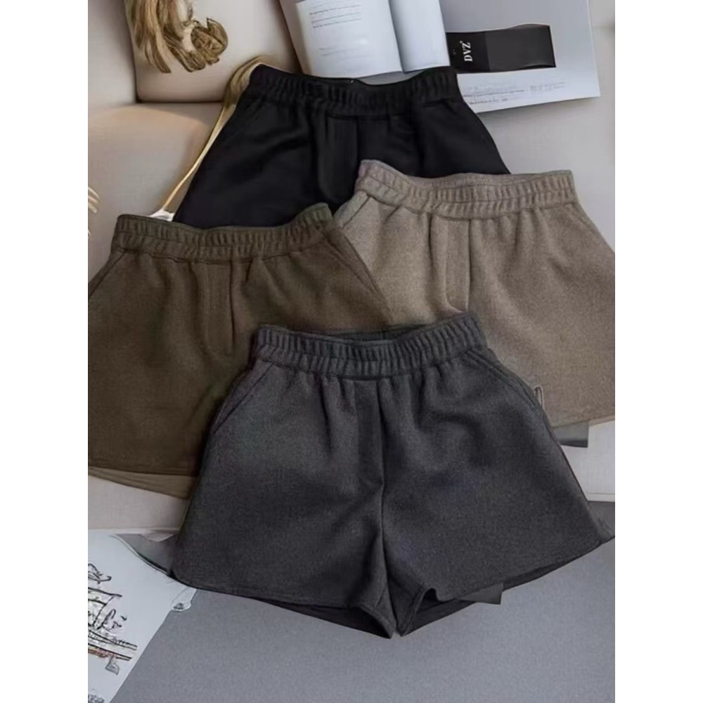 高腰毛呢短褲-細節圖5