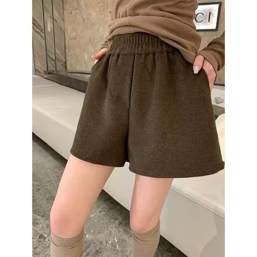 高腰毛呢短褲-規格圖8