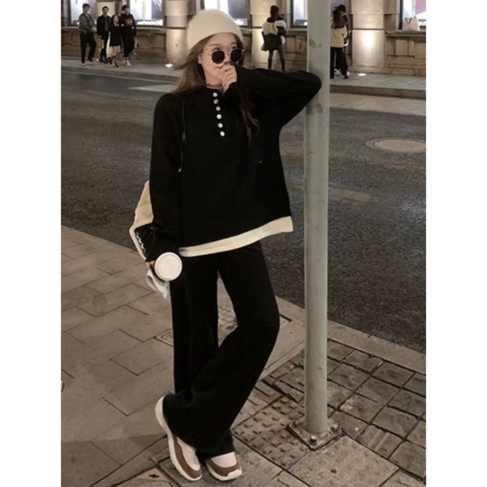 排扣假2件女神套裝-細節圖5