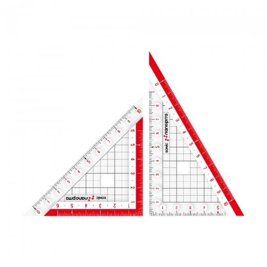 【寶評】日本設計 SONIC  10cm止滑雙面三角板 三角板 超大數字止滑三角板 SK-7501-細節圖7