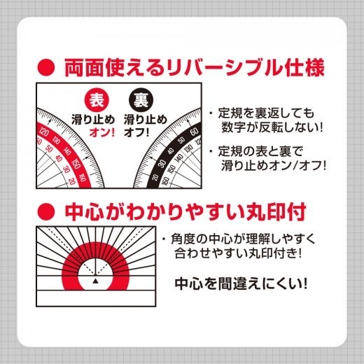 【寶評】日本設計 SONIC  止滑分度器 量角器 SK-7502-細節圖2