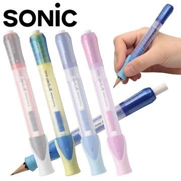 【寶評】日本設計 SONIC 旋轉式鉛筆延長器 鉛筆延長器 握筆器 SK-112-細節圖3