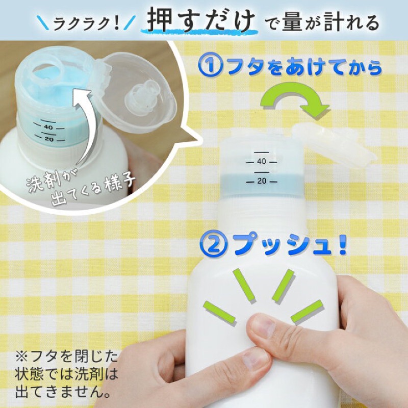 【寶評】日本LEC洗劑計量分裝瓶600ml-細節圖3