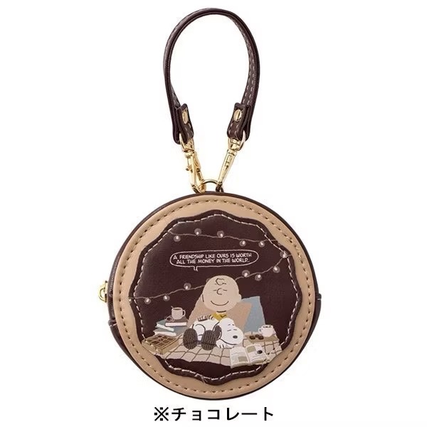 【寶評】日本 Peanuts 史努比馬卡龍甜點 系列 皮革收納包吊飾-規格圖3