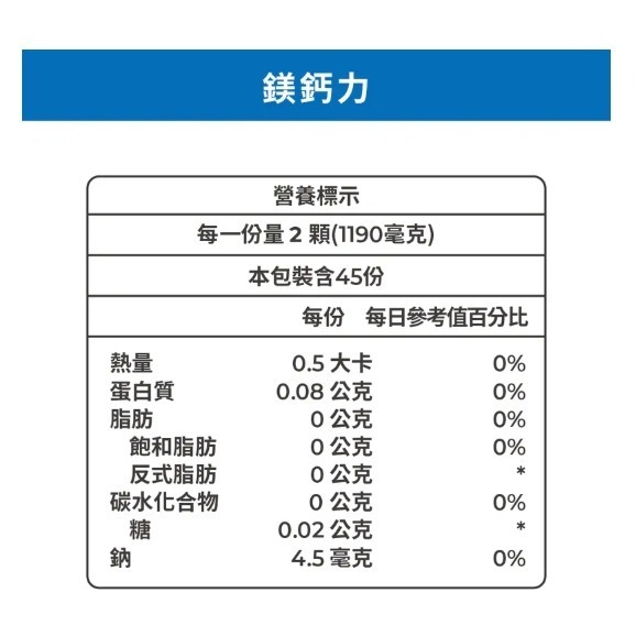 藥師健身活-鎂鈣力 (全素) 90顆/盒-細節圖2