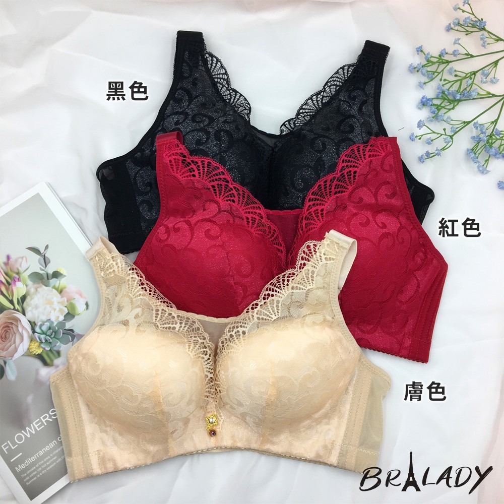 波蕾妮｜大尺碼 無鋼圈內衣 薄杯包副乳 收背肉【083】-細節圖7