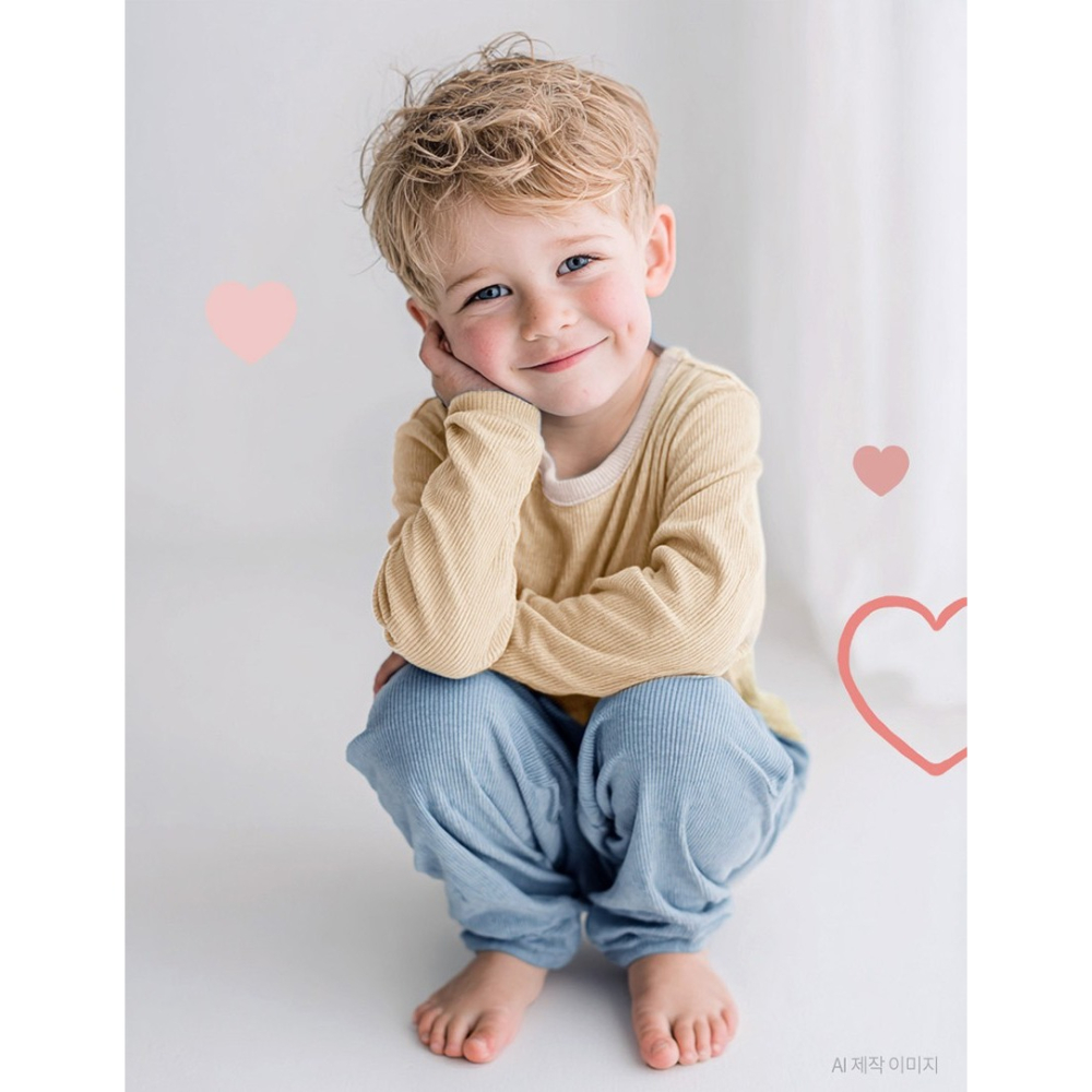 現貨｜ 韓國Dono&Dono / 旗下新品牌Maken Merk 頂級莫代爾家居服 嬰幼兒  寶寶薄長袖睡衣-細節圖2