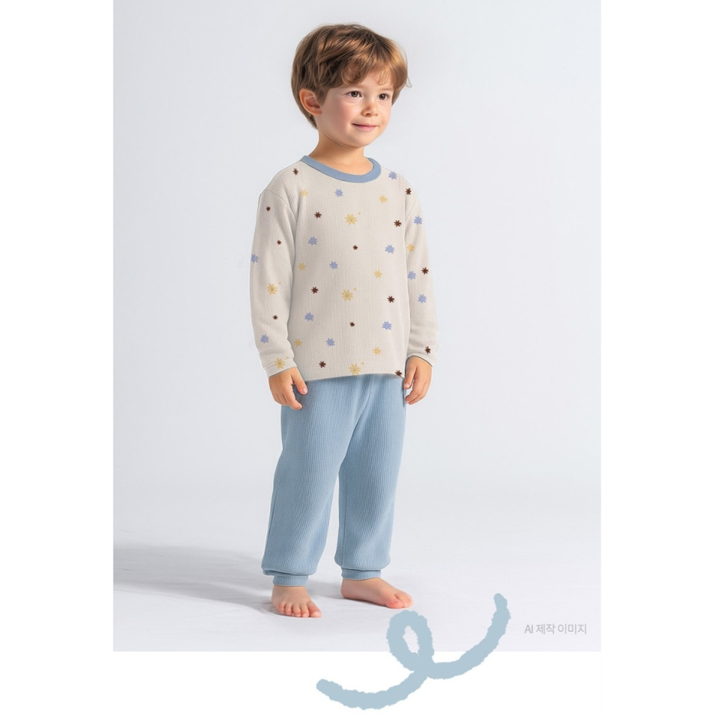 現貨｜ 韓國Dono&Dono / 旗下新品牌Maken Merk 頂級莫代爾家居服 嬰幼兒  寶寶薄長袖睡衣-細節圖8