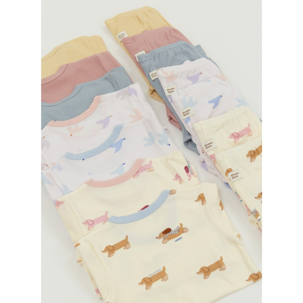 現貨｜ 韓國Dono&Dono / 旗下新品牌Maken Merk 頂級莫代爾家居服 嬰幼兒  寶寶薄長袖睡衣-細節圖10