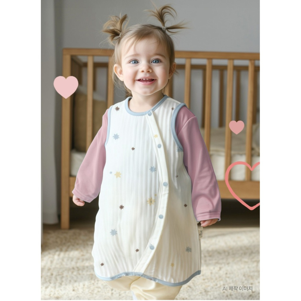 現貨｜韓國Dono&Dono秋冬嬰幼兒防踢背心 / 旗下新品牌Maken Merk兩款背心/防踢背心&三層夾棉前扣小背心-細節圖7