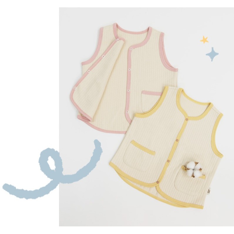 現貨｜韓國Dono&Dono秋冬嬰幼兒防踢背心 / 旗下新品牌Maken Merk兩款背心/防踢背心&三層夾棉前扣小背心-細節圖8