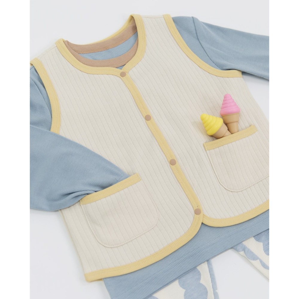 現貨｜韓國Dono&Dono秋冬嬰幼兒防踢背心 / 旗下新品牌Maken Merk兩款背心/防踢背心&三層夾棉前扣小背心-規格圖11