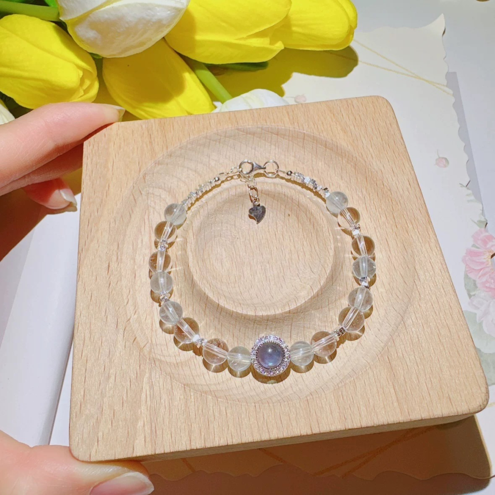 🌸媽祖加持保佑🌸海藍寶+白水晶🌸+配件-細節圖3