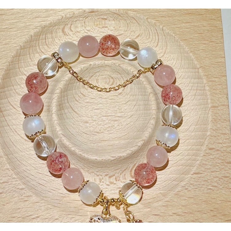 ✨不用等/現貨✨草莓晶+粉水晶+藍月光-細節圖3