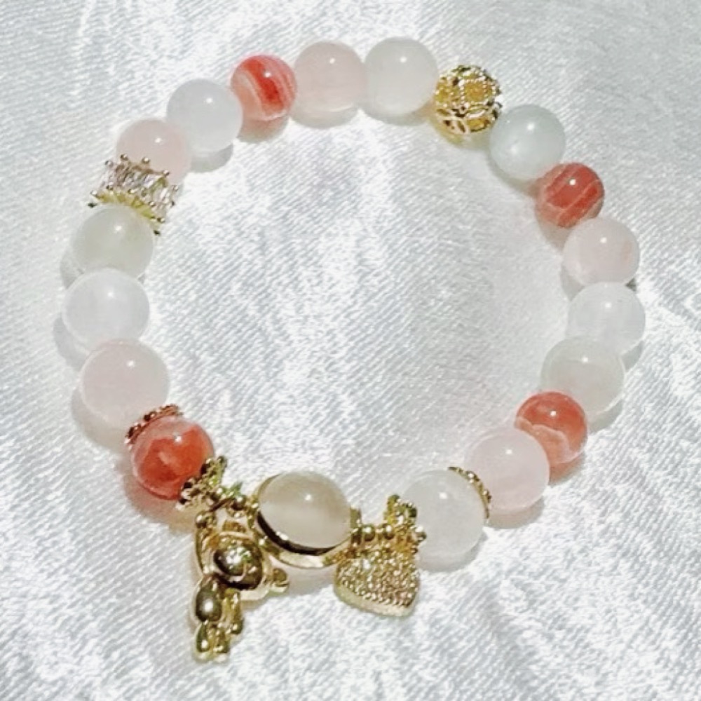 🌟不用等/現貨🌟紅紋石+月光石+粉水晶🌟-細節圖2