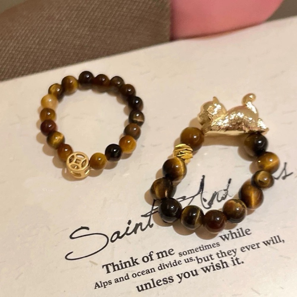 🌟現貨🌟虎眼石戒指-細節圖3