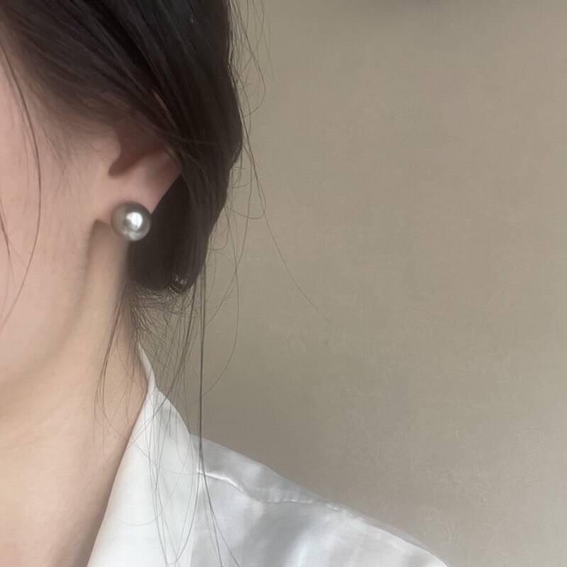 《真愛鍊Cherish 》S925通體純銀水晶珍珠 施家人造珍珠耳環 優雅時尚流行 銀樓銀飾-細節圖4