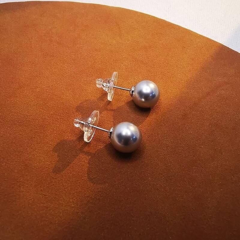 《真愛鍊Cherish 》S925通體純銀水晶珍珠 施家人造珍珠耳環 優雅時尚流行 銀樓銀飾-細節圖5
