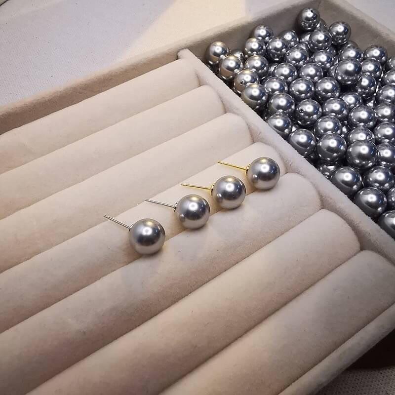 《真愛鍊Cherish 》S925通體純銀水晶珍珠 施家人造珍珠耳環 優雅時尚流行 銀樓銀飾-細節圖6