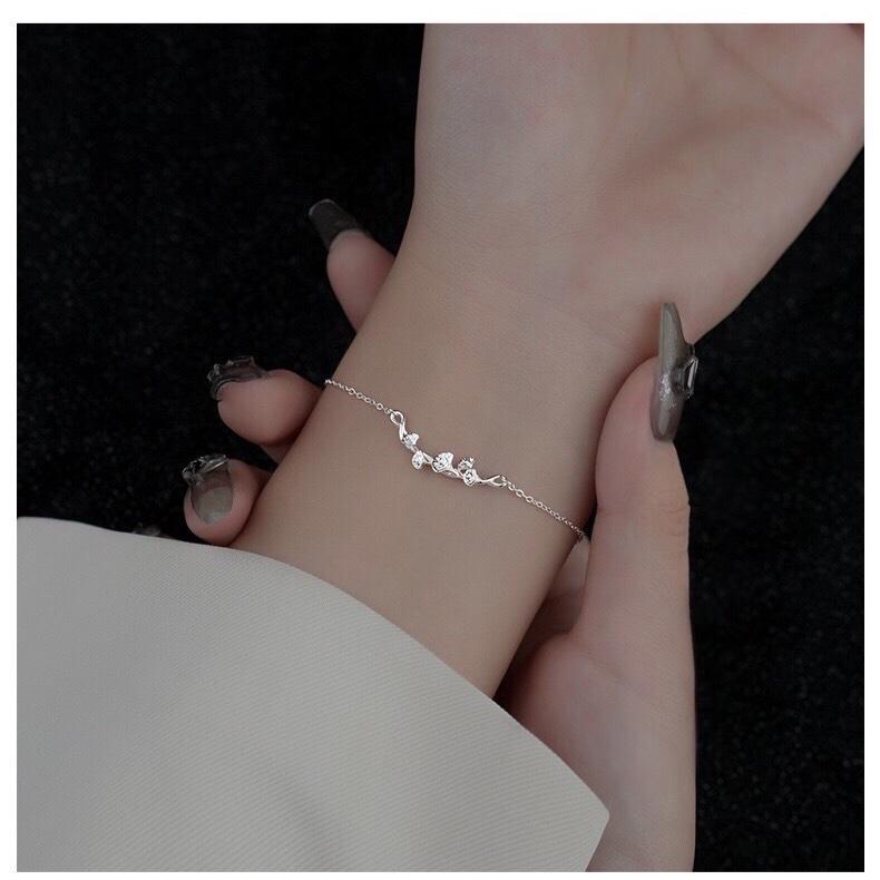 《真愛鍊Cherish》S925通體純銀手鍊 搭配小鋯石增添風采 銀飾銀樓 抖音手鏈 時尚流行文藝 銀樓銀飾-細節圖5