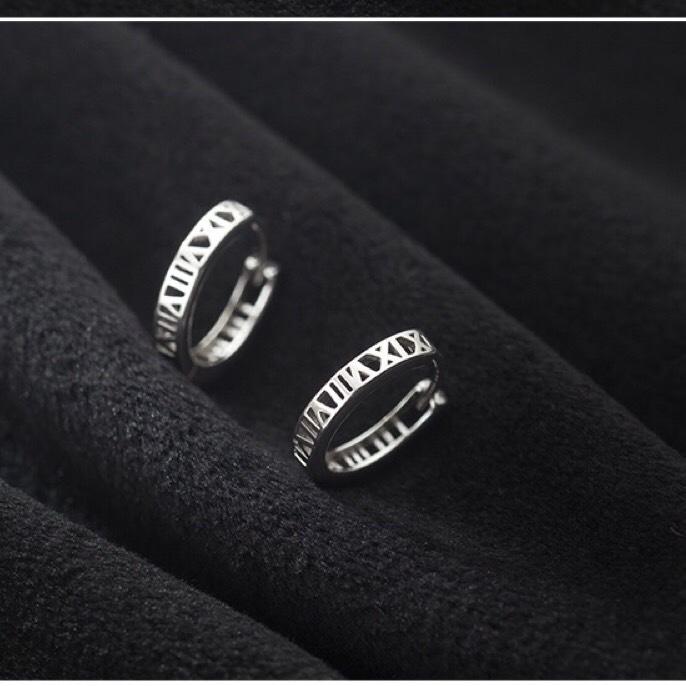 《真愛鍊Cherish 》S925通體純銀耳扣耳環 鏤空寬版時尚設計 男女耳圈圈圈耳環 通體純銀耳圈 銀樓銀飾-細節圖5