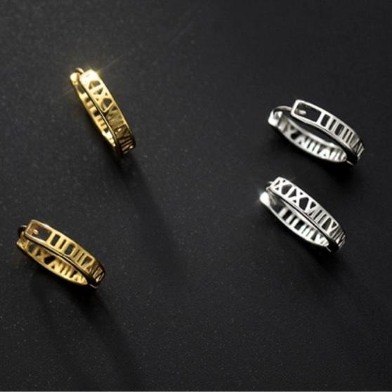 《真愛鍊Cherish 》S925通體純銀耳扣耳環 鏤空寬版時尚設計 男女耳圈圈圈耳環 通體純銀耳圈 銀樓銀飾-細節圖7