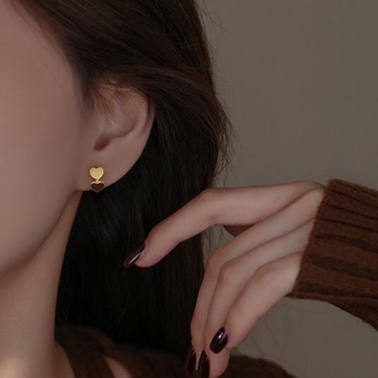 《真愛鍊Cherish 》S925通體純銀耳環 美拉德風多款造型 流行時尚 銀樓銀飾-細節圖4