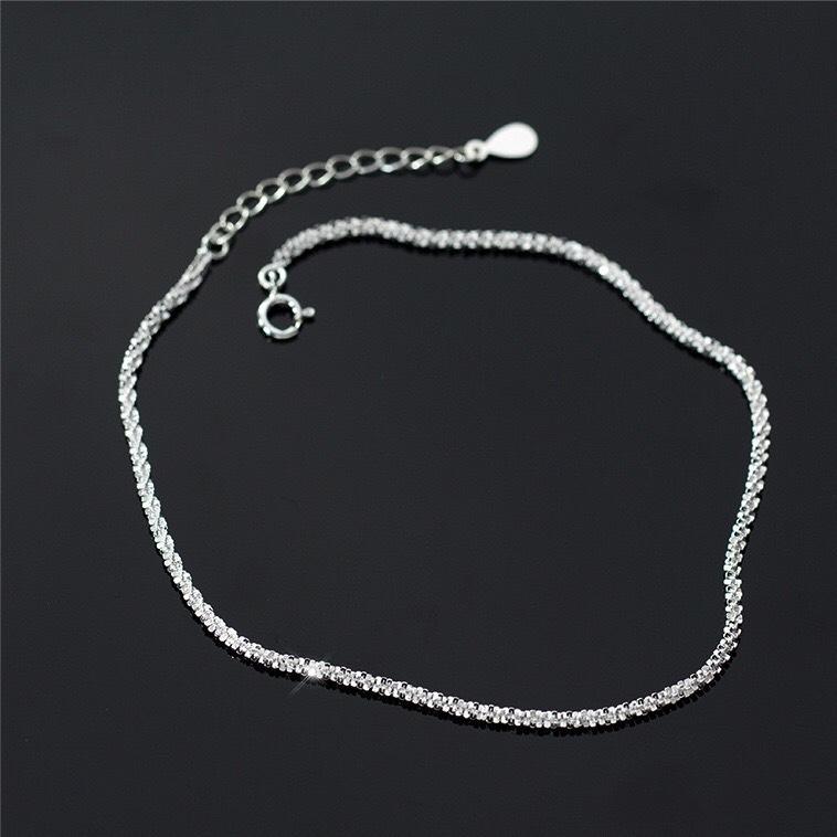 《真愛鍊Cherish》S925通體純銀腳鍊 滿天星造型樣式隨性都好看 手鏈腳鍊 銀飾銀樓-細節圖2