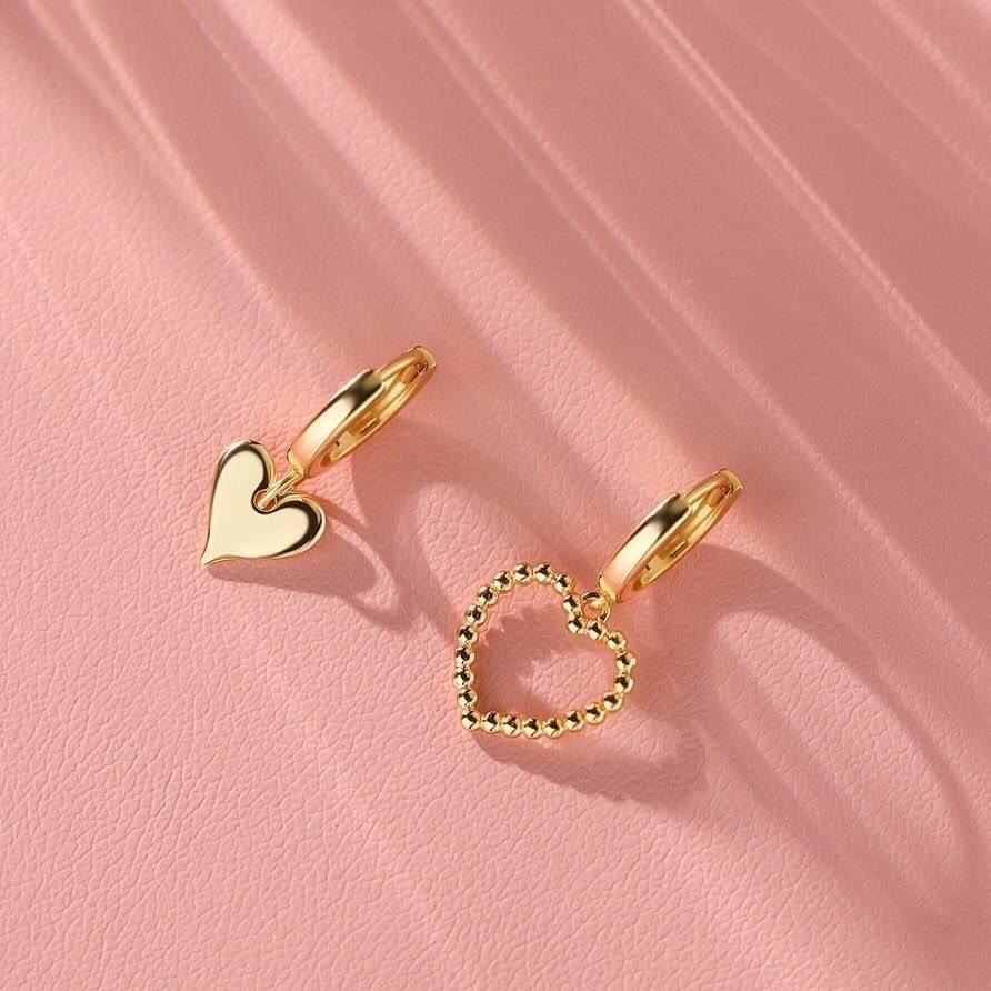 1購買量多可以面交0966728752純銀耳扣不對稱的設計愛心造型可以帶著洗澡和睡覺-細節圖7