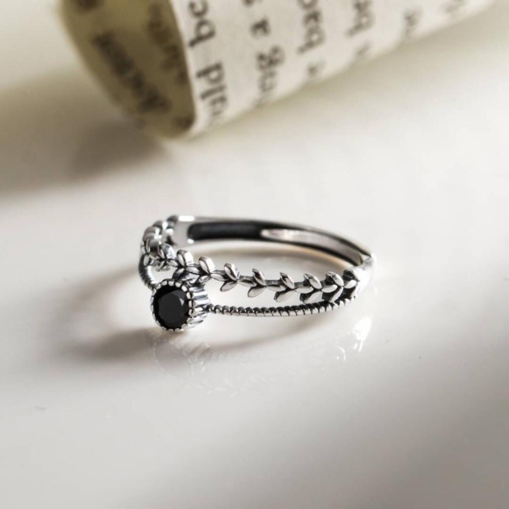 《真愛鍊Cherish 》S925通體純銀戒指 花朵造型微笑Smile  泰銀色戒指 特色十足-細節圖6