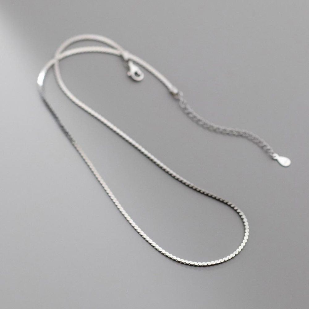 《真愛鍊Cherish》S925通體純銀項鍊  用S組合的雙股鏈子 精緻時尚 特別造型 簡約貴氣-細節圖5