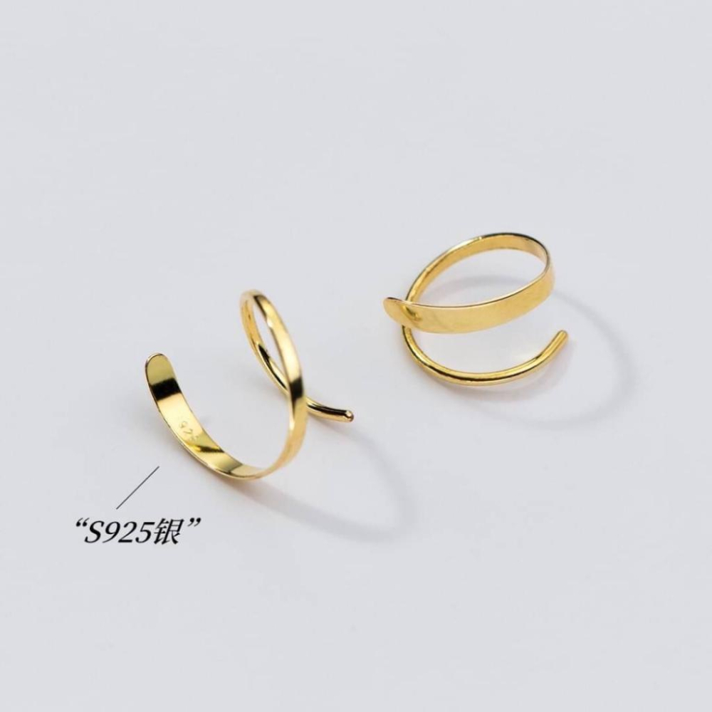 《真愛鍊Cherish 》S925通體純銀耳環 螺旋旋轉造型 旋轉進去配戴方便-細節圖5