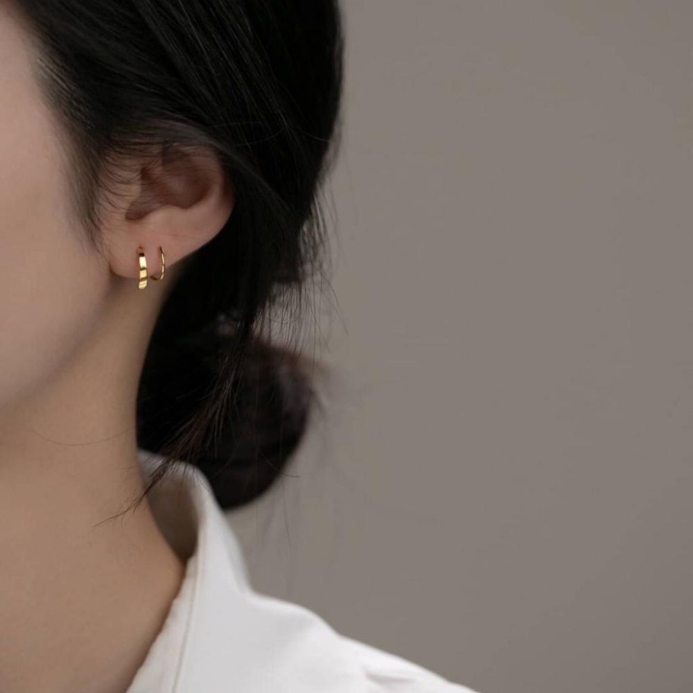 《真愛鍊Cherish 》S925通體純銀耳環 螺旋旋轉造型 旋轉進去配戴方便-細節圖6