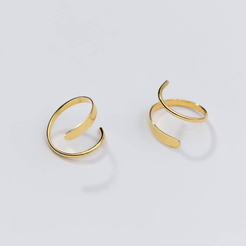 《真愛鍊Cherish 》S925通體純銀耳環 螺旋旋轉造型 旋轉進去配戴方便-細節圖7