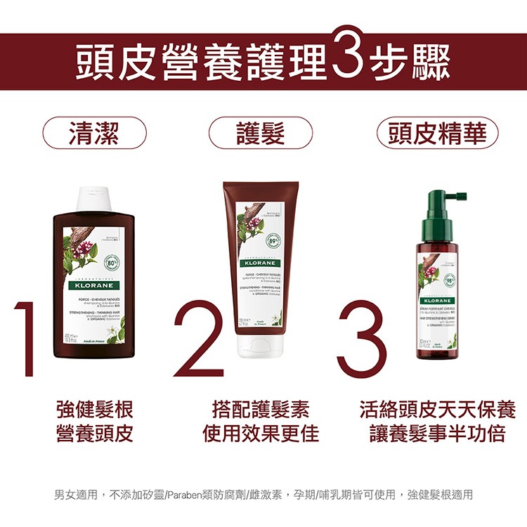 蔻蘿蘭KLORANE  養髮強韌護髮素 200ml 法國 原廠公司貨-細節圖5