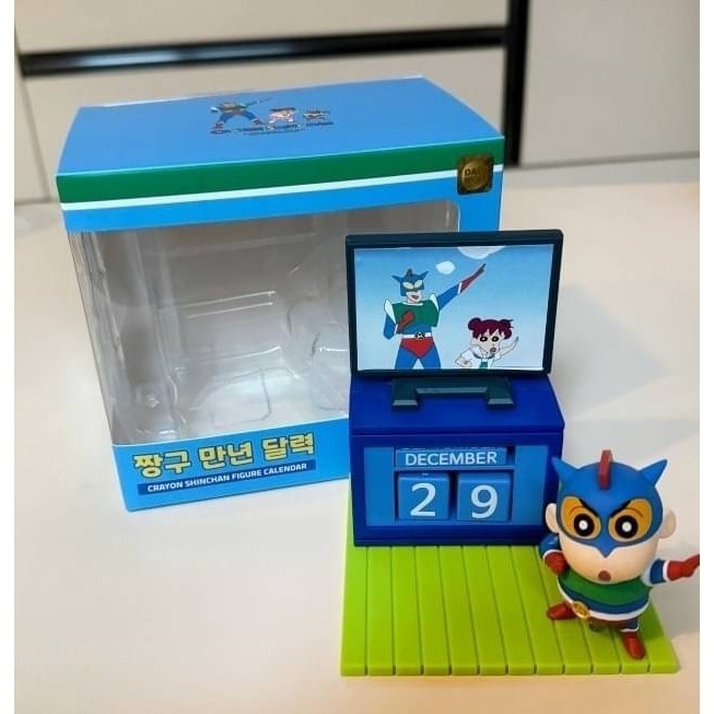🎀現貨-蠟筆小新 萬年曆 公仔 擺飾 禮物 韓國 空運-細節圖2