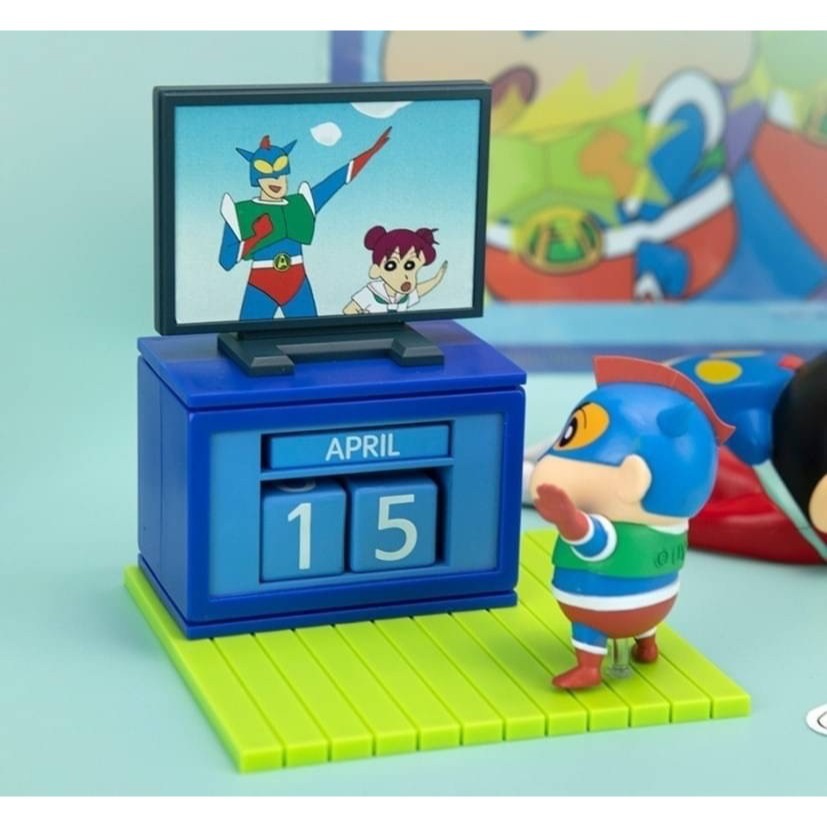 🎀現貨-蠟筆小新 萬年曆 公仔 擺飾 禮物 韓國 空運-細節圖4