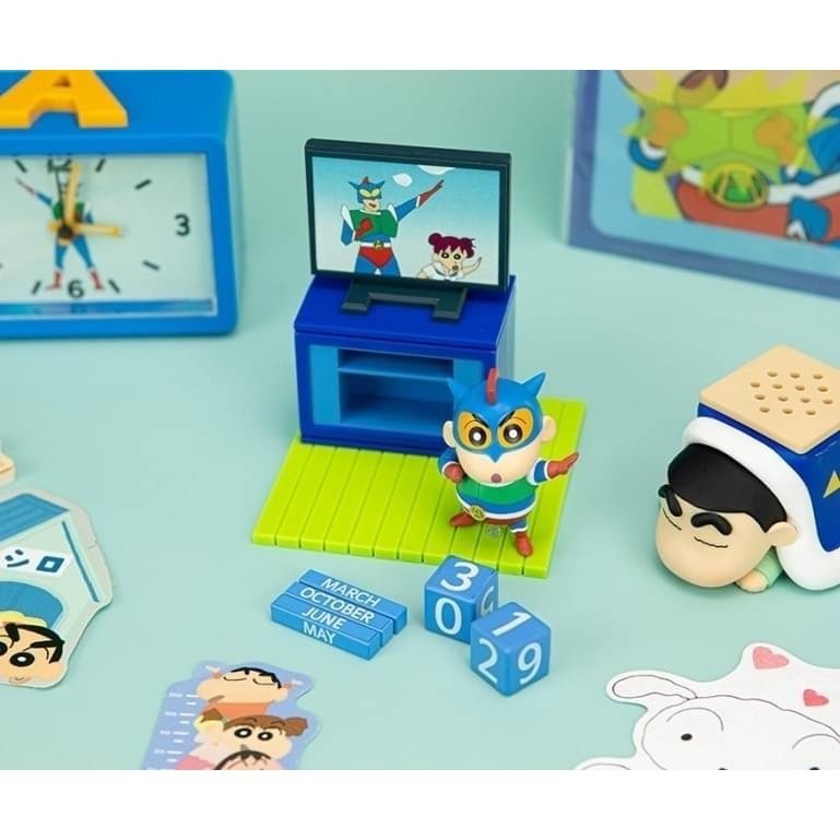 🎀現貨-蠟筆小新 萬年曆 公仔 擺飾 禮物 韓國 空運-細節圖5