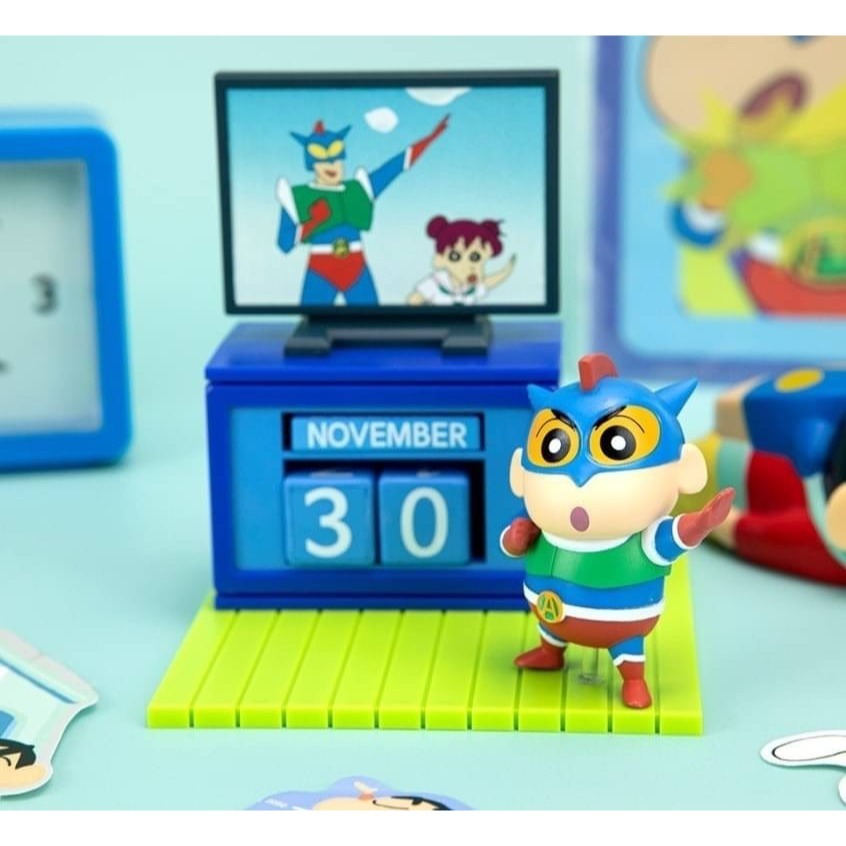 🎀現貨-蠟筆小新 萬年曆 公仔 擺飾 禮物 韓國 空運-細節圖7