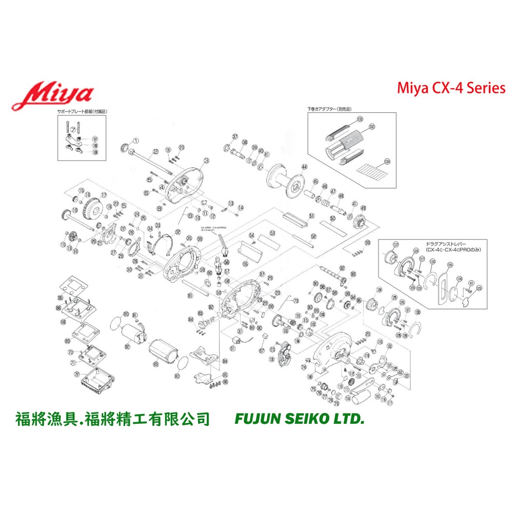 【福將漁具】Miya電動捲線器 牛角(小)-細節圖2