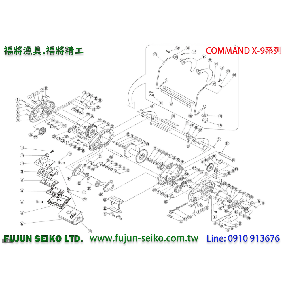 【福將漁具】Miya電動捲線器 CX-9系列 IC面板-細節圖2