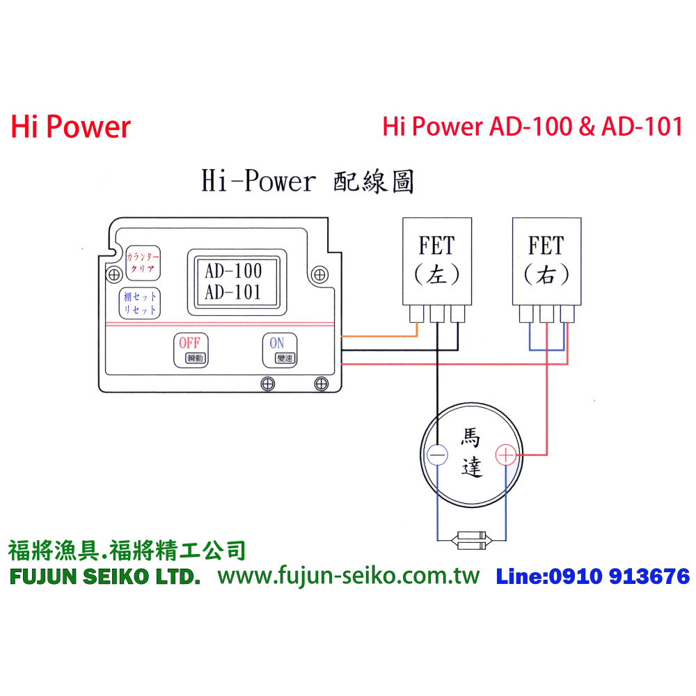 【福將漁具】Hi-Power AD-100,AD-101電動捲線器 #079 馬達 (日本Mabuchi)-細節圖2