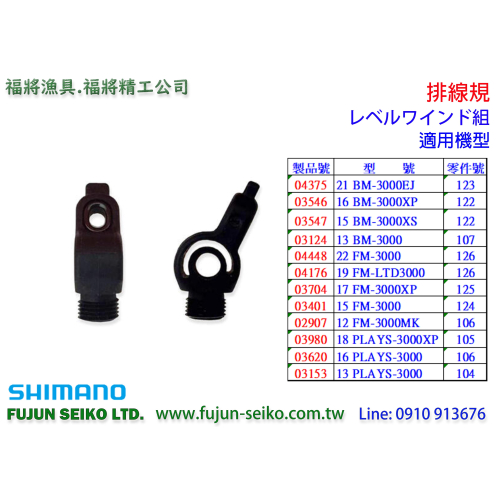 【福將漁具】Shimano電動捲線器 3000型排線規-C