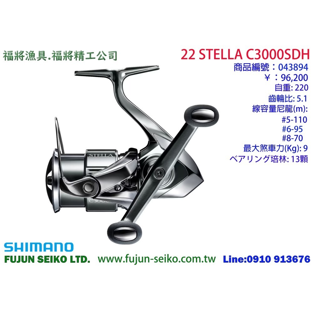 【福將漁具】Shimano紡車捲線器 22 STELLA  系列-細節圖3