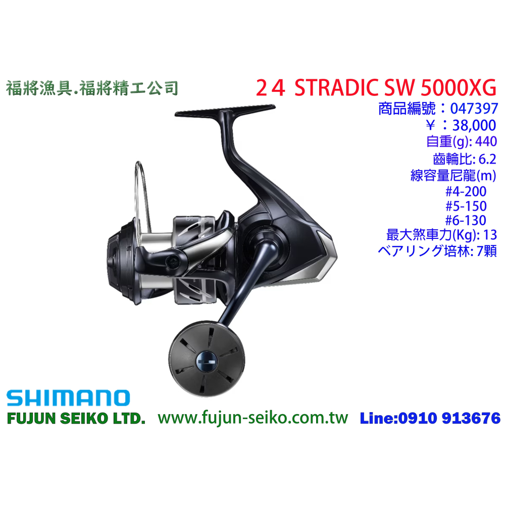 【福將漁具】Shimano紡車捲線器 24 STRADIC SW系列-細節圖3