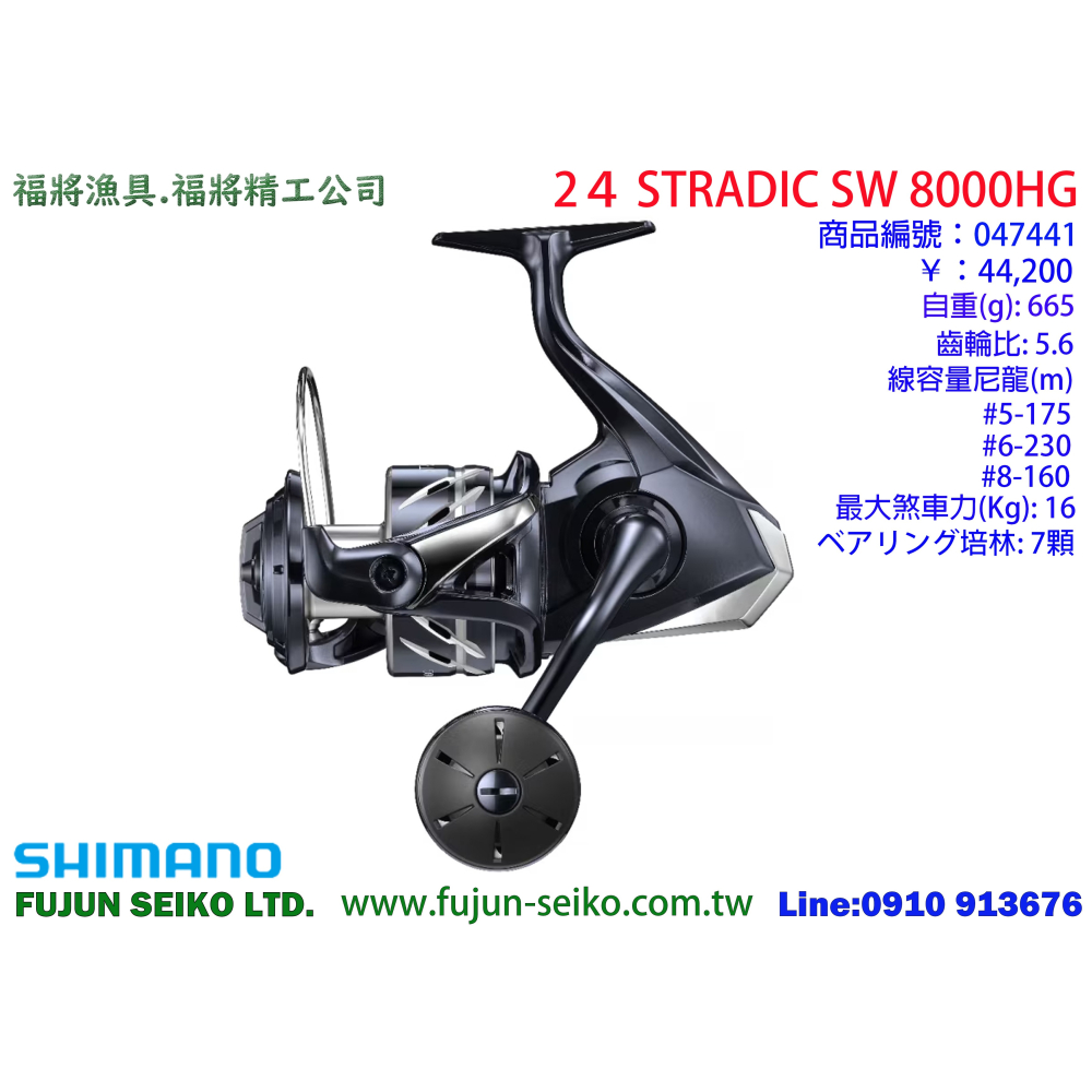 【福將漁具】Shimano紡車捲線器 24 STRADIC SW系列-細節圖8