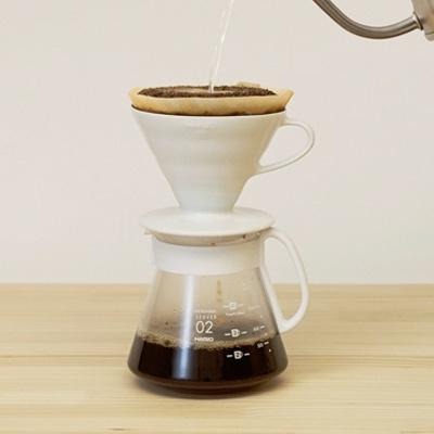 HARIO V60白色02陶瓷濾杯咖啡壺組 有田燒 耐熱分享壺 XVDD-3012W Gusense Select-細節圖3