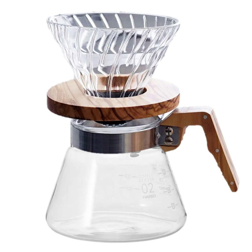 HARIO V60橄欖木玻璃濾杯咖啡壺組 Gusense Select 現貨-細節圖2