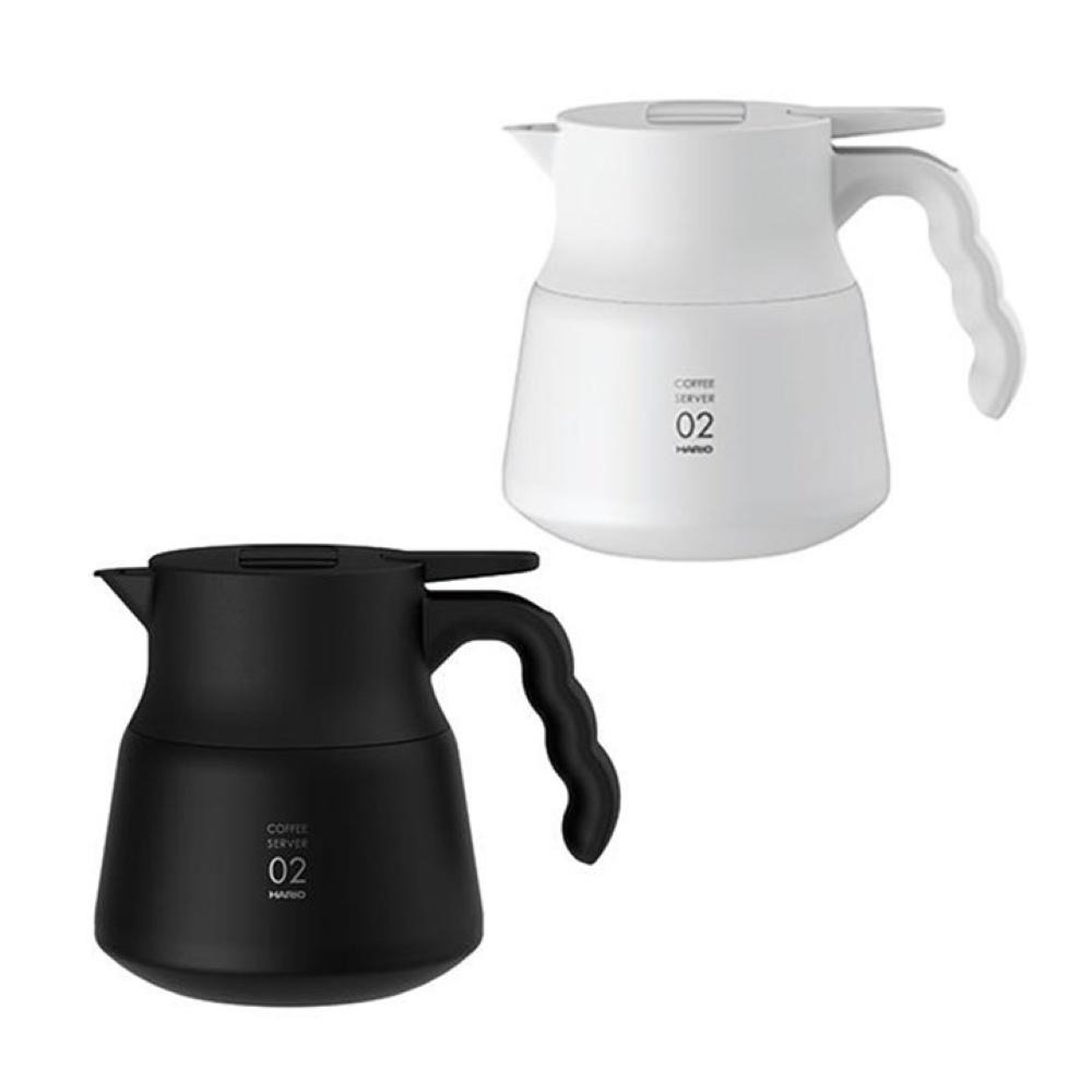 HARIO V60不鏽鋼保溫咖啡壺PLUS 600 白/黑  VHSN-60 Gusense Select 現貨-細節圖2